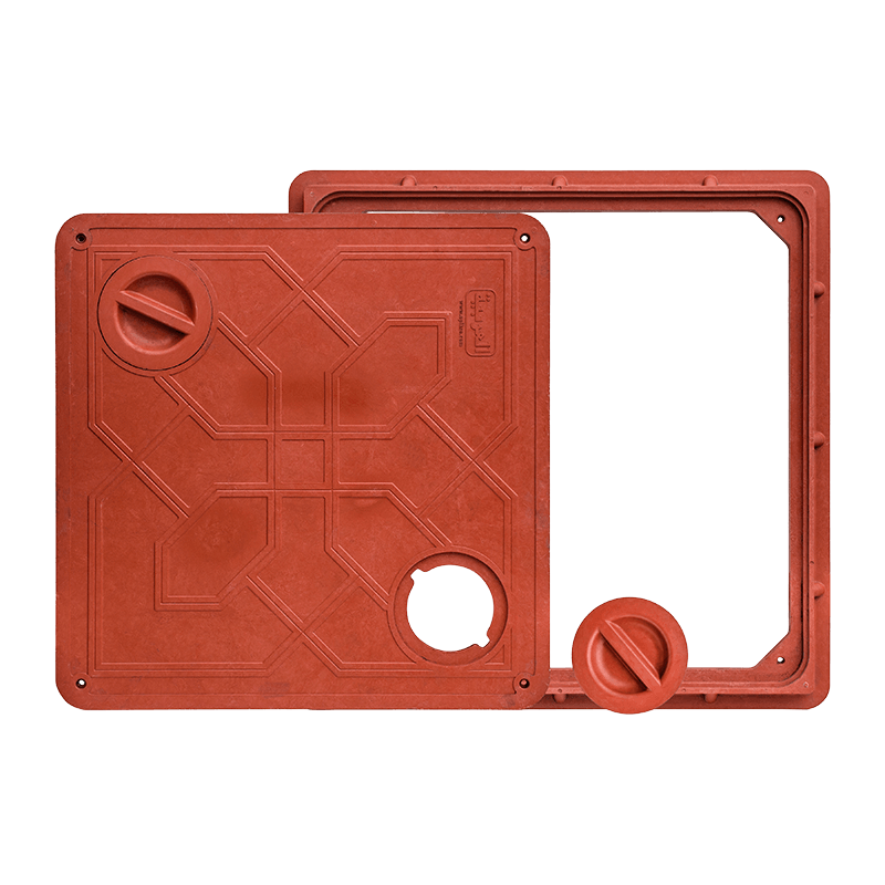 Tapa de alcantarilla duradera para suministro de agua, A15 transparente abierta 700X700